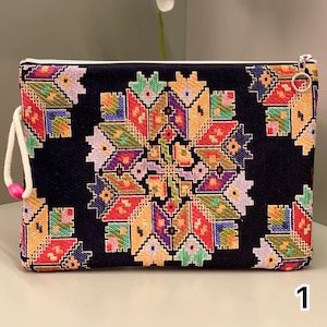 Tile Pattern Bag / Clutch Bag / Woven Bag /  Tapestry  Bag / Gift Bag / Design Bag / Christmas Gift / Cotton Bag / Handmade Bag / Tote Bag