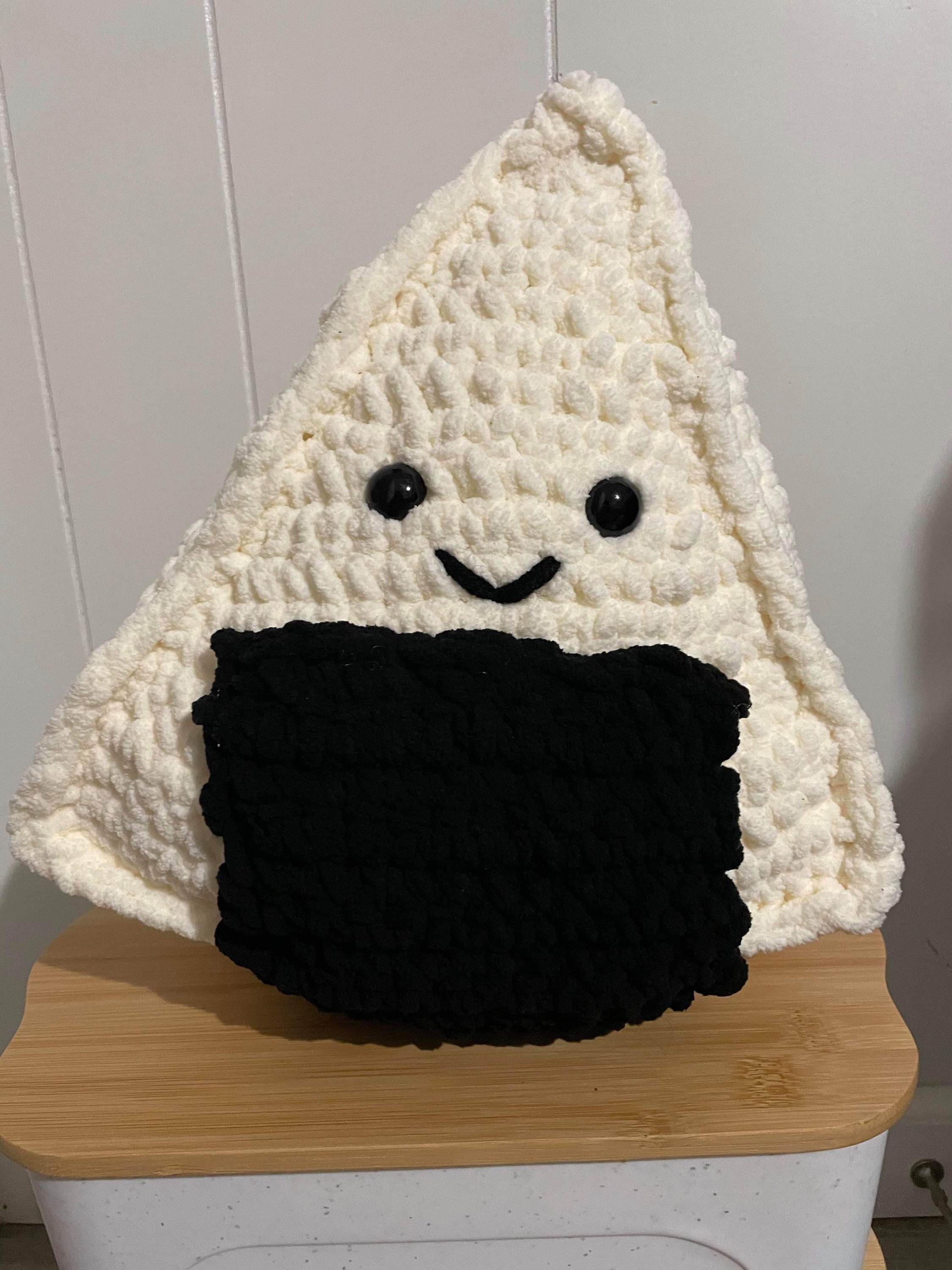 Crochet Huge Fuzzy Soft Blanket Yarn Onigiri / Japanese Rice Etsy