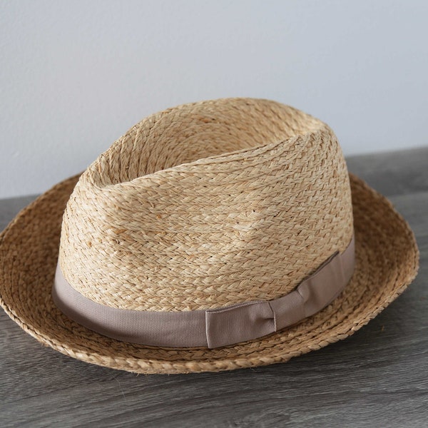Western cowboy raffia straw hat, unisex straw hat, retro hat, sun hat, summer hat, travel hat, multiple colors, woman hat, man hat