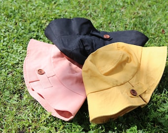 Knopf-Eimerhut, Unisex, Baumwollhut, lässiger Hut, Wendehut, Sonnenschutz, Fischerhut, mehrere Farbe, Billabong-Hut, urban Outfitters