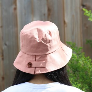 Button bucket hat, Unisex, Cotton hat, Casual hat, Reversible, Sun Protection, Fishing Hat, Multiple color, billabong hat, urban outfitters image 5