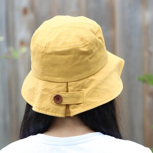 Button bucket hat, Unisex, Cotton hat, Casual hat, Reversible, Sun Protection, Fishing Hat, Multiple color, billabong hat, urban outfitters image 6