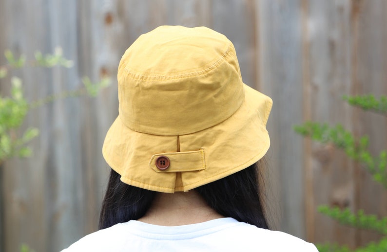Button bucket hat, Unisex, Cotton hat, Casual hat, Reversible, Sun Protection, Fishing Hat, Multiple color, billabong hat, urban outfitters image 6