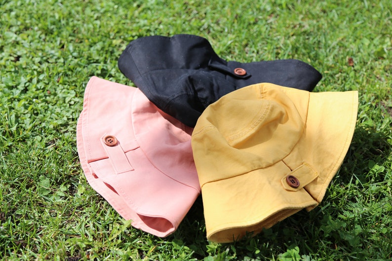 Button bucket hat, Unisex, Cotton hat, Casual hat, Reversible, Sun Protection, Fishing Hat, Multiple color, billabong hat, urban outfitters image 1