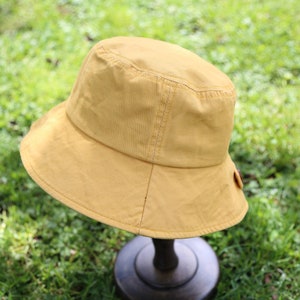 Button bucket hat, Unisex, Cotton hat, Casual hat, Reversible, Sun Protection, Fishing Hat, Multiple color, billabong hat, urban outfitters Yellow
