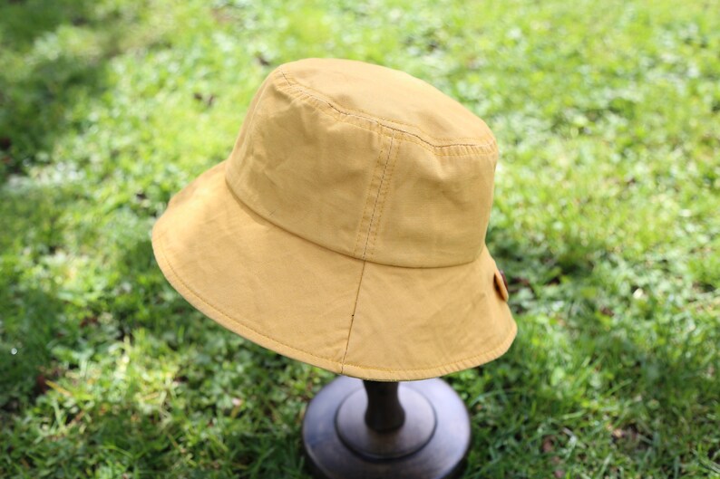 Button bucket hat, Unisex, Cotton hat, Casual hat, Reversible, Sun Protection, Fishing Hat, Multiple color, billabong hat, urban outfitters Yellow