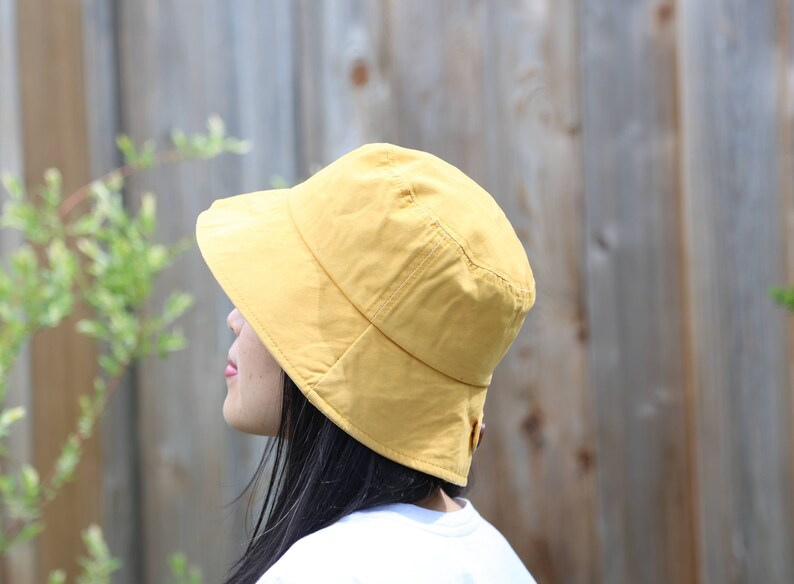 Button bucket hat, Unisex, Cotton hat, Casual hat, Reversible, Sun Protection, Fishing Hat, Multiple color, billabong hat, urban outfitters image 7