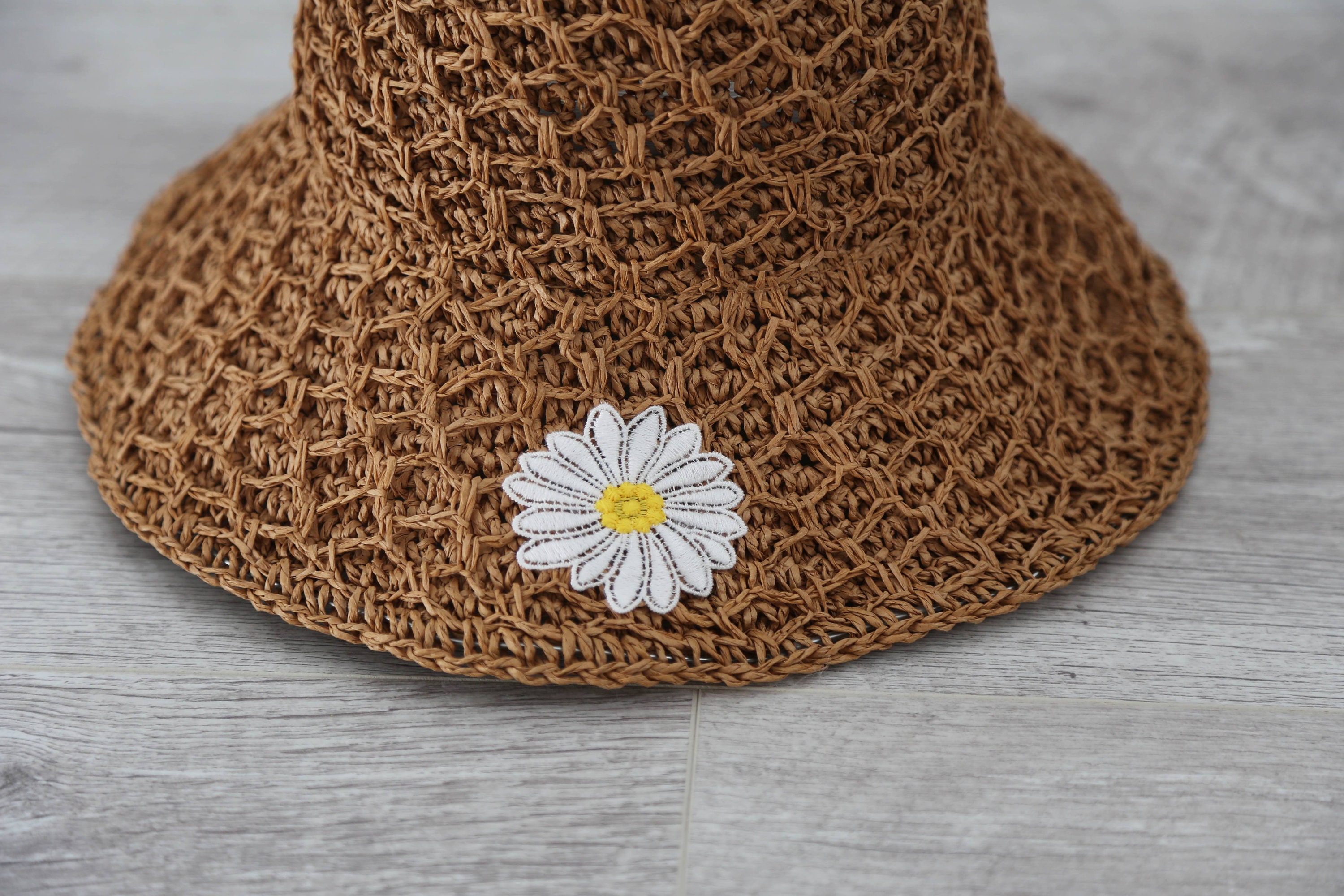 Vintage Floral Bucket Hat Foldable Wide Brim Cotton Polyester Bucket Sun Hats for Women UPF 50+ Sun FLOWER Beach Wide Brim  main image 2
