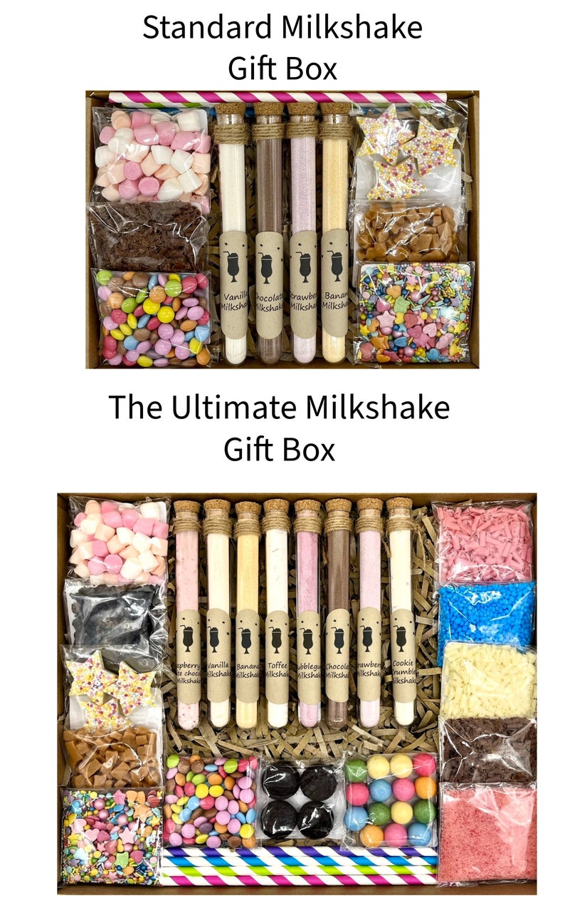 Luxury MILKSHAKES Gift, Birthday, Unicorn, Chocolate Hamper, Children, Teens Gift, Ready for Christmas. Stocking Filler, Birthday Gift image 4