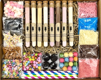 Brand New  -The Ultimate Luxury MILKSHAKES Gift box,  8 Milkshakes to Create, Birthday, Unicorn, Chocolate Hamper, Children, Teens Gift,