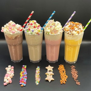 Luxury MILKSHAKES Gift, Birthday, Unicorn, Chocolate Hamper, Children, Teens Gift, Ready for Christmas. Stocking Filler, Birthday Gift image 2