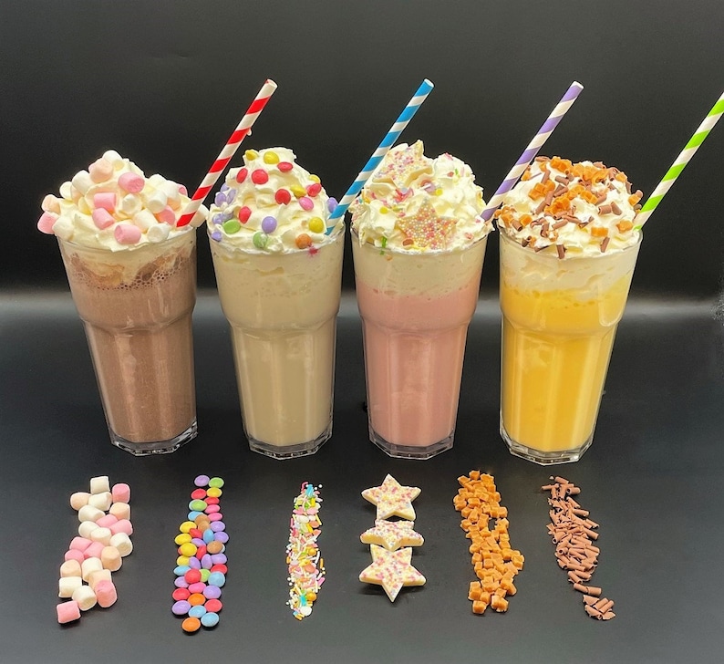 Luxury MILKSHAKES Gift, Birthday, Unicorn, Chocolate Hamper, Children, Teens Gift, Ready for Christmas. Stocking Filler, Birthday Gift image 2