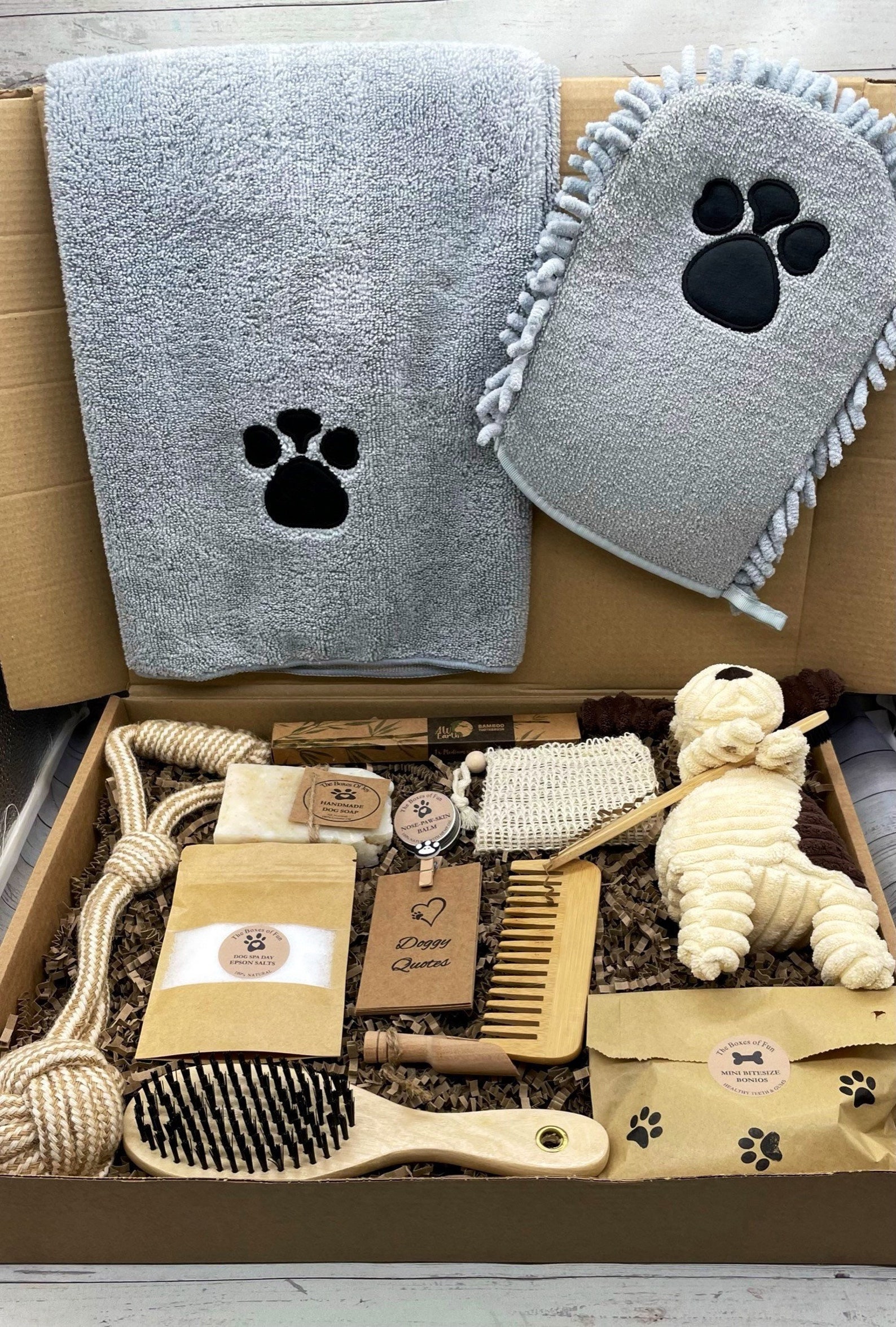 Luxury Dog Ultimate Eco Spa Gift Box Dog Pamper Hamper - Etsy UK