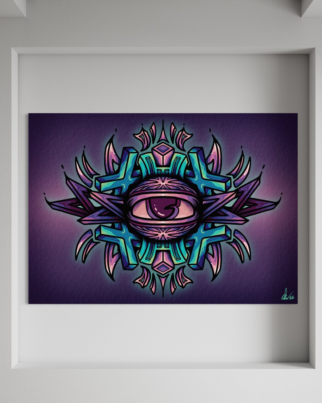 Astral Vision Pattern Astral Vision Matte A3 Poster Print - Etsy