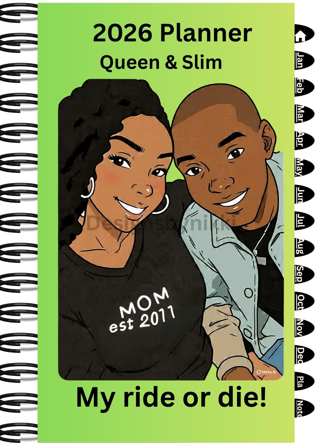 Queen & Slim Digital 12 Month Planner - Etsy