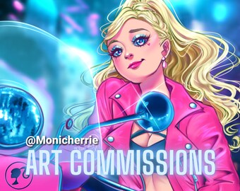 Art Commission | Digital Illustration Anime Cartoon Style Custom Drawing