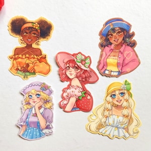 Stickers holographiques Fruit Girls