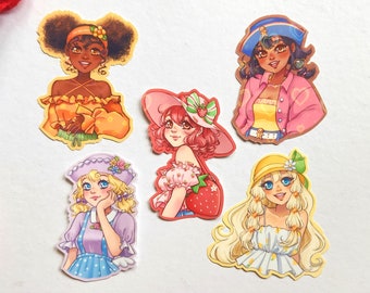 Fruit Girls Holo Stickers