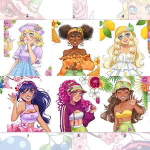 Fruit Girls prints