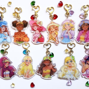 Fruit Girls Acrylic Keychains