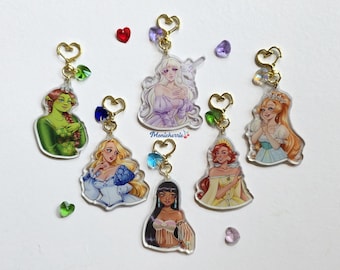 Fantasy Princesses Keychains