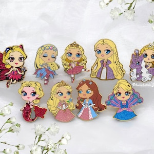 Nostalgia Doll Princess Movies Enamel Pins