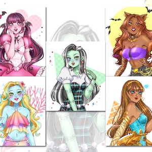 Monster Girls Prints