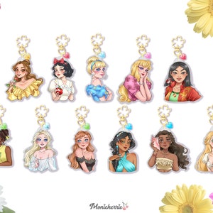 Classic Princesses Acrylic Keychains