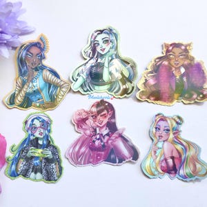 Monster Girls G3 Holographic Stickers