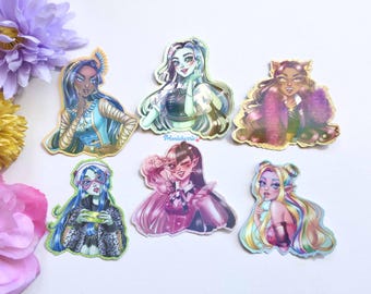 Monster Girls G3 Holographic Stickers