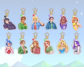 Stardew Valley Inspired Acrylic Keychains | Bachelors and Bachelorettes