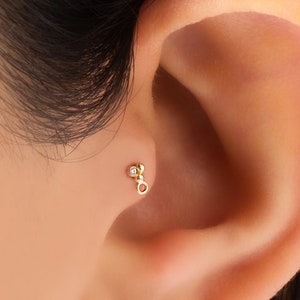 Cartilage Earring, Best Gifts For Her, Septum Jewelry, Helix Earring, Tragus Earring, Gift For Her, Minimalist Jewelry, Mothers Day Gift