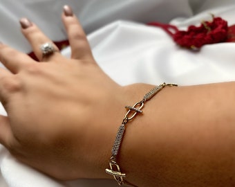 14k Gold Chain Bracelet