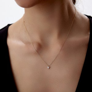 14K Gold Butterfly Necklace, Tiny Butterfly Charm, Butterfly Pendant, Butterfly Jewelry, Bridesmaid Gift, Gift For Her, Mothers Day Gift