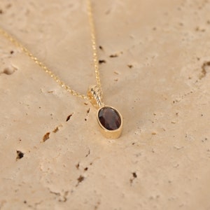 Smoky Quartz Necklace, Smoky Quartz Pendant, Smoky Quartz, Gemstone Necklace, Minimalist Necklace, Handmade Necklace, 14k Gold Chain