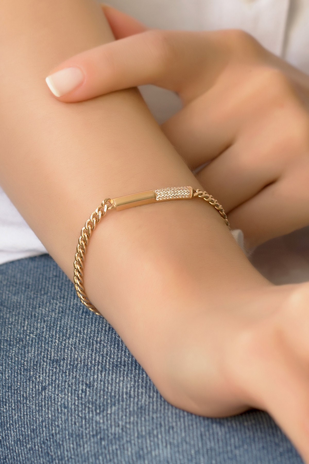 Yellow Gold Zircon Stone Design Chain Bracelet, 14k Stylish Bracelet, Handwriting Bracelet, Couples Bracelet, Dainty Gold Bracelet, Gift Her - Etsy Yellow Gold Zircon Stone Design Chain Bracelet, 14k Stylish Bracelet, Handwriting Bracelet, Couples Bracelet, Dainty Gold Bracelet, Gift Her - Etsy