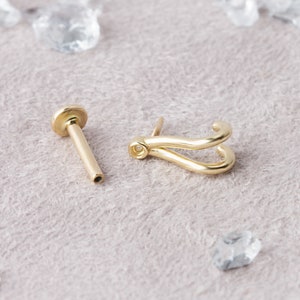 Helix Piercing, Tragus Piercing, Daith Piercing, Gold Helix, Cartilage Piercing, Daith earring, Cartilage Hoop, Cartilage Clicker, Piercing