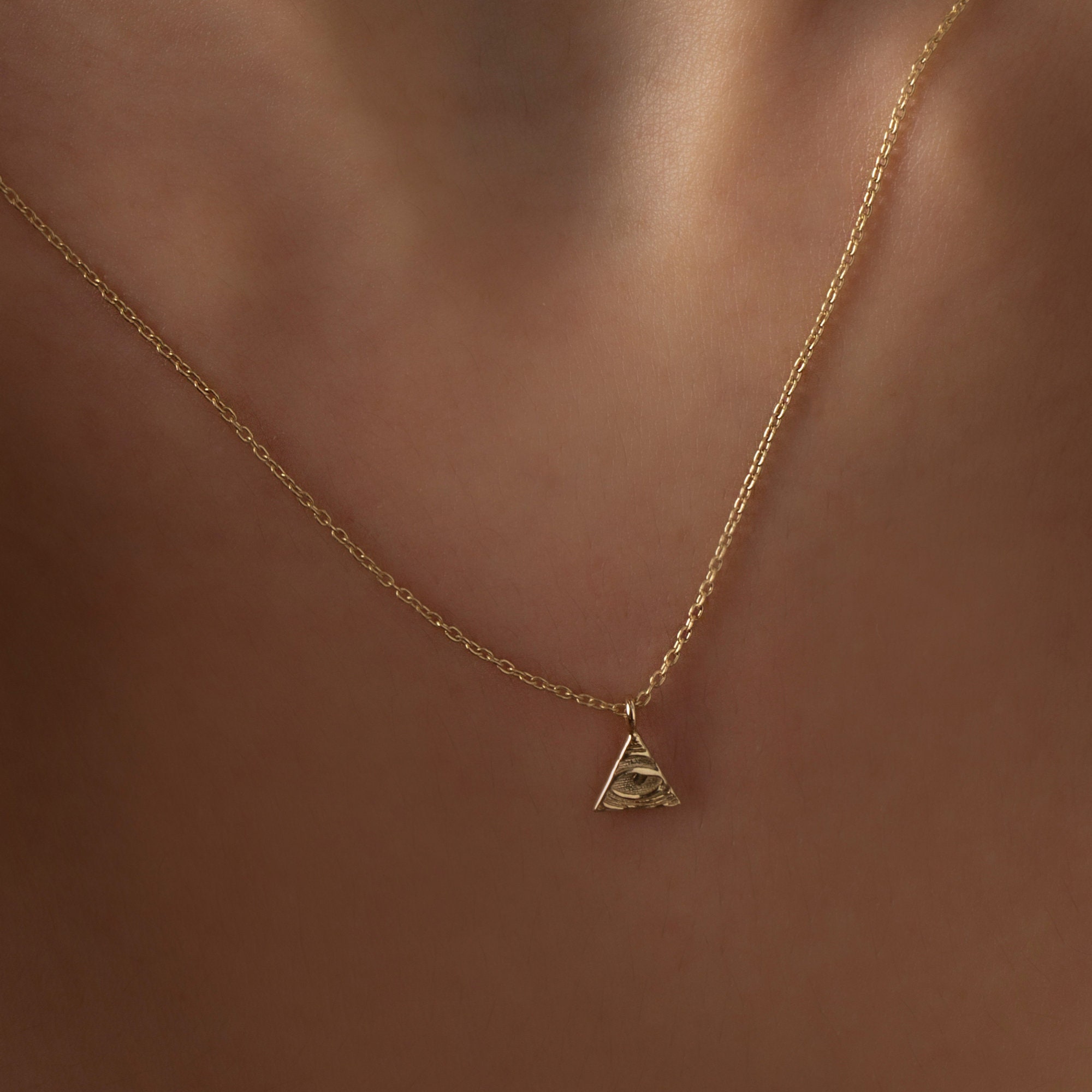 Kaufe Herren-Halskette mit Anhänger aus Edelstahl, Illuminati, das  allsehende Auge der Vorsehung, Gottesauge-Anhänger-Halskette