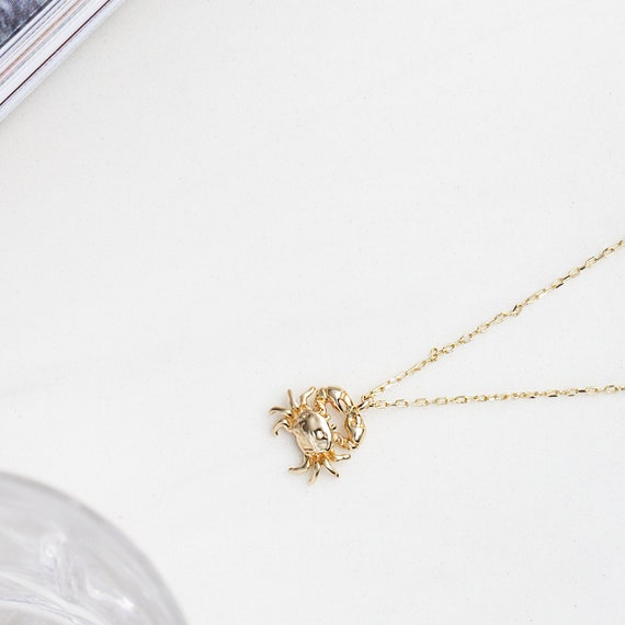 gold crab necklace products for sale | eBay