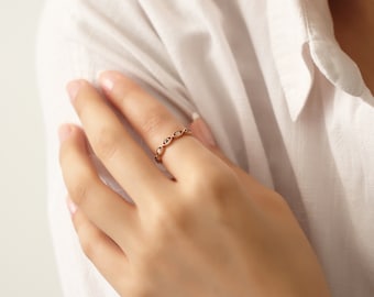 Evil Eye Ring, Evil Eye Ring Gold, 14k Evil Eye Ring, Delicate Evil Eye Ring, Dainty Ring, Unique Evil Eye Band Ring, Best Stacking Ring