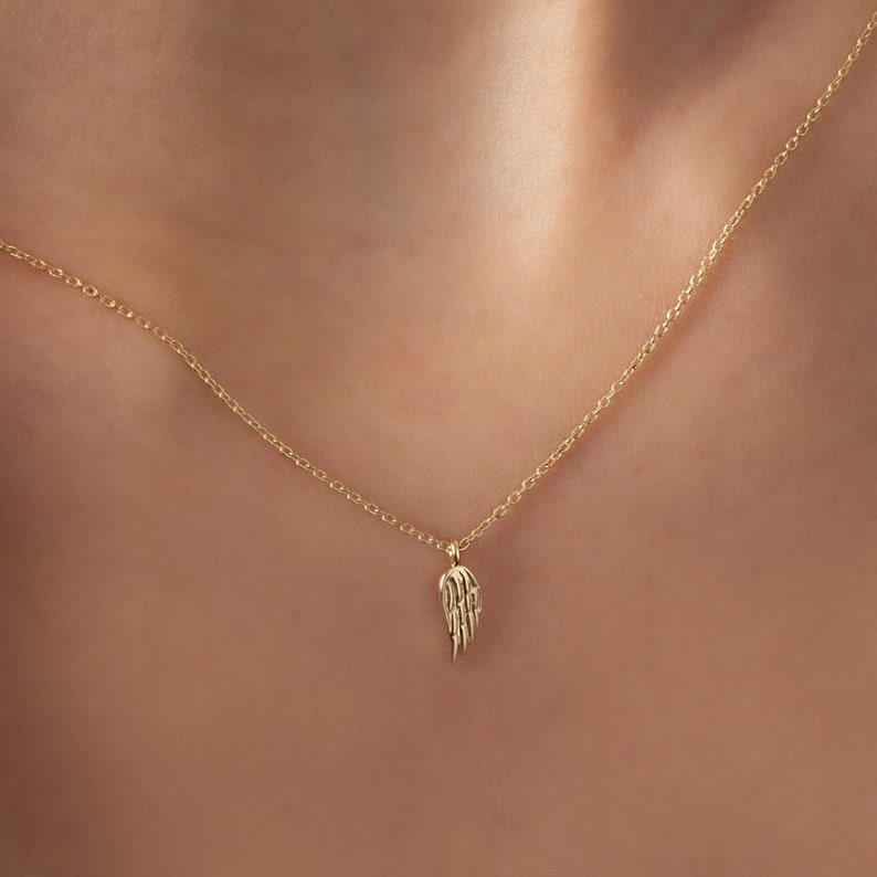Angel Wings, Engraved Angel Wing Charm, Mom Angel Wing Necklace, Gold Wing Necklace, Angel Wing Pendant, Angel Wing Charm, Mothers Day Gift