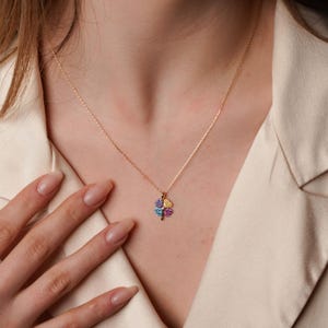 14K Gold Colored Clover Necklace, 14k Solid Gold Four Leaf Clover Necklace, Leaf Clover Pendant, Gold Clover Charm, Gold Luck Necklace