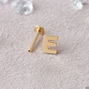 Personalized Gift, Letter Piercing, Ear Cuff, Helix piercing, Mothers Day Gift, Rook Piercing, Conch Piercing, Daith Piercing, Snug Piercing