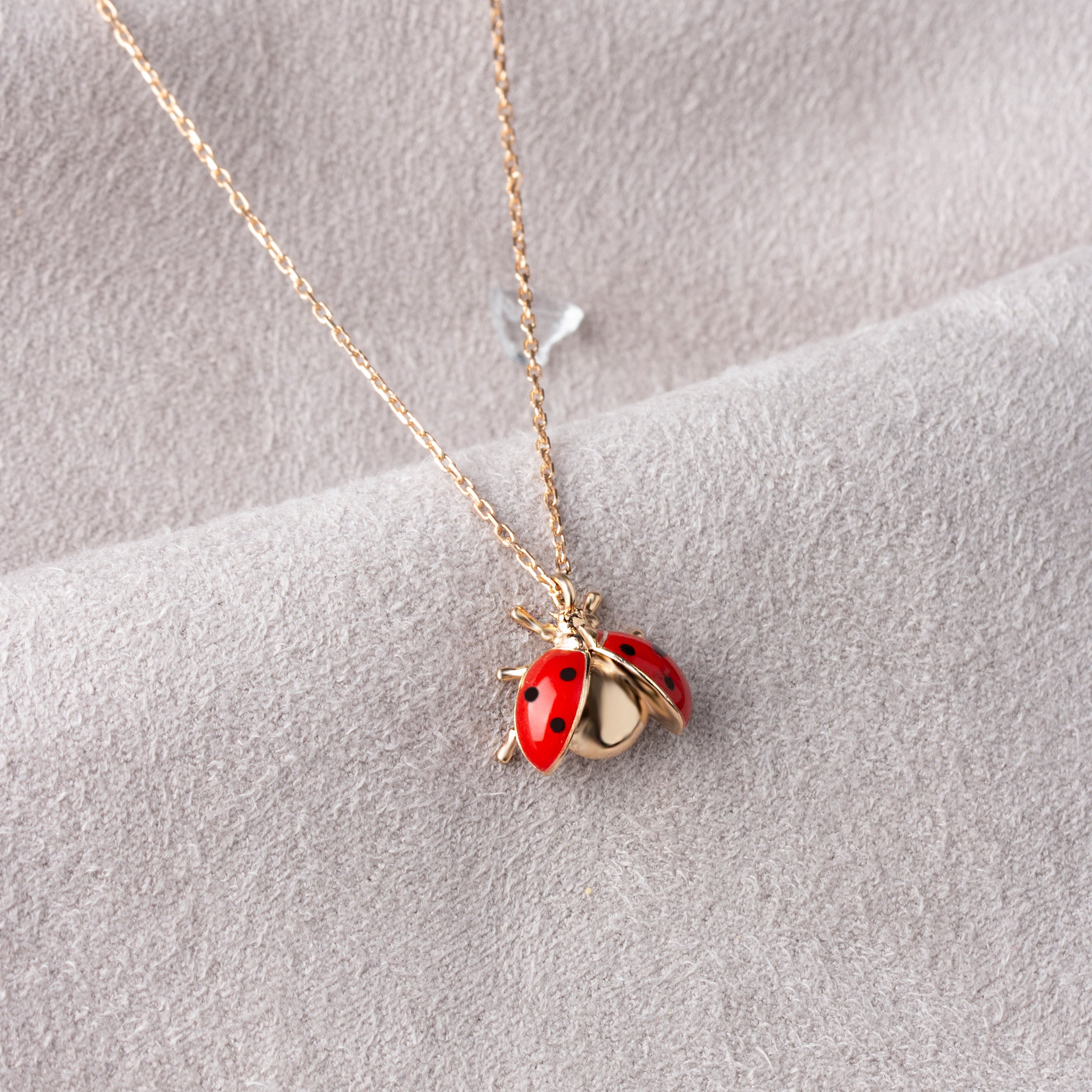 Ladybug Necklace, Ladybug Pendant, Ladybug Jewelry, Ladybug Charm