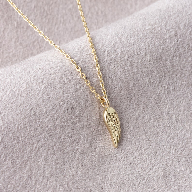 Angel Wings, Engraved Angel Wing Charm, Mom Angel Wing Necklace, Gold Wing Necklace, Angel Wing Pendant, Angel Wing Charm, Mothers Day Gift