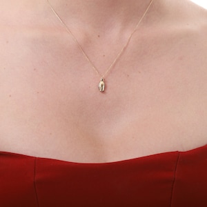 Penguin Necklace, Penguin Pendant, Penguin Charm, 14k Solid Gold, Christmas Gift