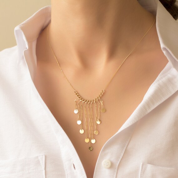 Solid gold dainty jewelry outlet