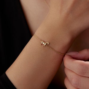 14k Goldpferd Armband