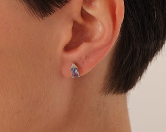 September Birthstone, Sapphire Earrings, Birthstone Earrings, Christmas Gift, 14k Gold Earrings, Gemstone Earrings, Sapphire Jewelry