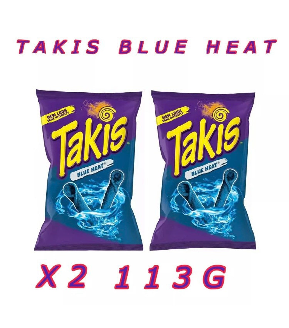 Takis Blue Fuego Hot Chilli Crunchy Crisps Snacks Chips Etsy